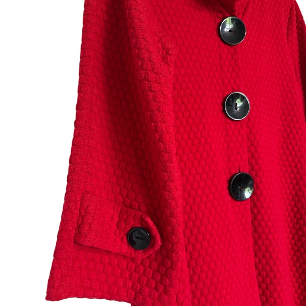 Multiples Red Button-Up Jacket - Picture 3 of 5